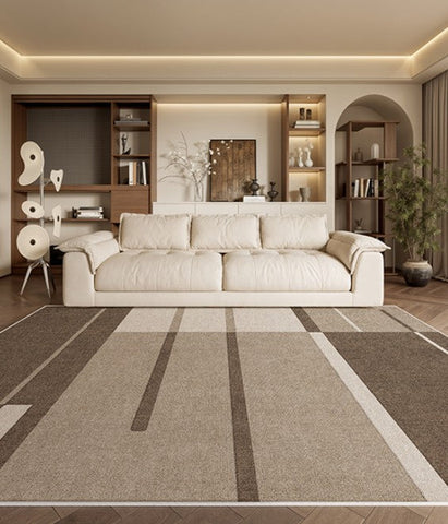 Dining Room Modern Rugs, Extra Large Geometric Modern Rugs in Bedroom, Unique Large Contemporary Floor Carpets for Living Room-LargePaintingArt.com