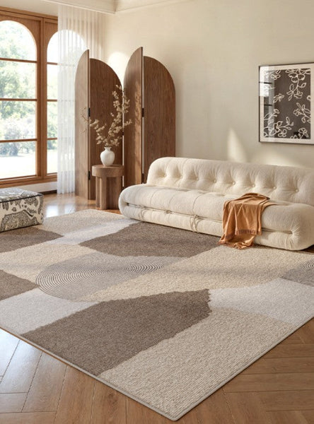 Large Contemporary Floor Carpets, Dining Room Modern Rugs, Living Room Modern Area Rugs, Geometric Modern Rugs in Bedroom-LargePaintingArt.com