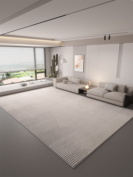 Large Modern Rugs in Living Room, Grey Modern Rugs under Sofa, Abstract Contemporary Rugs for Bedroom, Dining Room Floor Carpets, Modern Rugs for Office-LargePaintingArt.com
