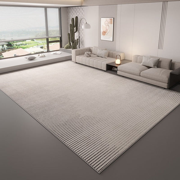 Large Modern Rugs in Living Room, Grey Modern Rugs under Sofa, Abstract Contemporary Rugs for Bedroom, Dining Room Floor Carpets, Modern Rugs for Office-LargePaintingArt.com