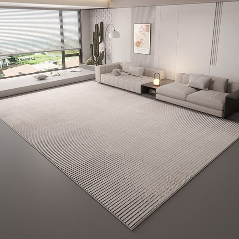 Large Modern Rugs in Living Room, Grey Modern Rugs under Sofa, Abstract Contemporary Rugs for Bedroom, Dining Room Floor Carpets, Modern Rugs for Office-LargePaintingArt.com