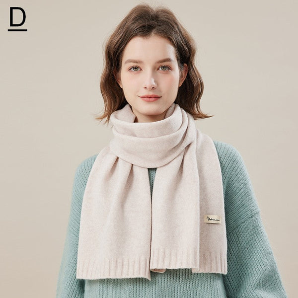 Wool Scarf for Women, Cozy Winter Scarf, Modern Fashion Designer Scarf, Casual Scarf for Women, Soft Cashmere Scarf for Women, Cold Weather Scarf