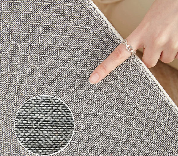 Abstract Contemporary Round Rugs for Dining Room, Circular Modern Rugs for Bathroom, Geometric Modern Rug Ideas for Living Room, Modern Rugs for Children's Room-LargePaintingArt.com