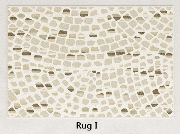 Large Modern Rugs for Living Room, Abstract Modern Rugs for Office, Geometric Modern Rugs for Bedroom, Contemporary Carpets for Dining Room-LargePaintingArt.com