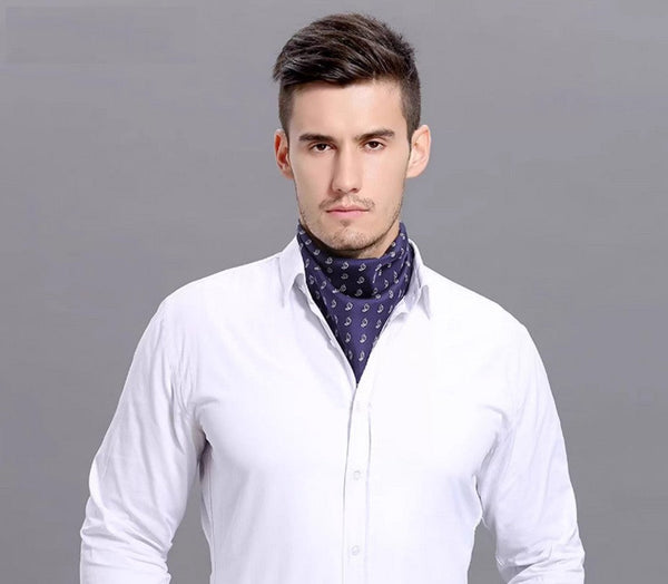 Casual Silk Scarf Mens, Short Silk Scarf Business, Mens Silk Head Scarf, Professional Thin Silk Scarf, Mens Silk Neck Scarf, Silk Scarf For Work, Small Silk Scarf Men, Silk Scarf For Suit-LargePaintingArt.com