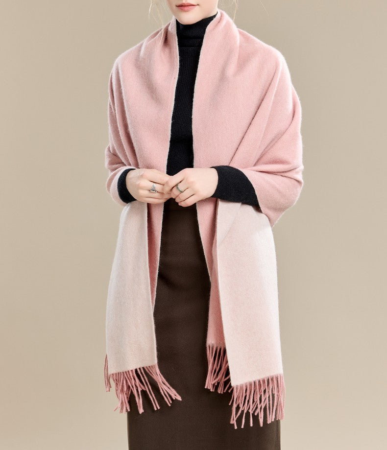 Fashion Scarf, Christmas Gift, Gifts for Her, Long Wool Scarf, Soft Wool Scarf for Women, Evening Wrap, Winter Shawl, Elegant Shawl, Warm Cape-LargePaintingArt.com