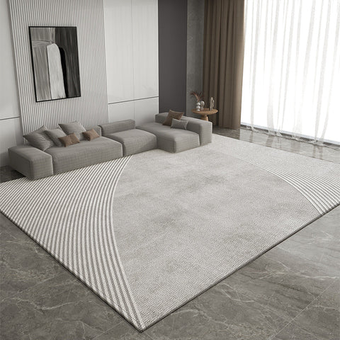 Modern Rug Placement Ideas for Living Room, Geometric Modern Rugs for Sale, Abstract Rugs for Dining Room, Contemporary Modern Rugs for Bedroom-LargePaintingArt.com