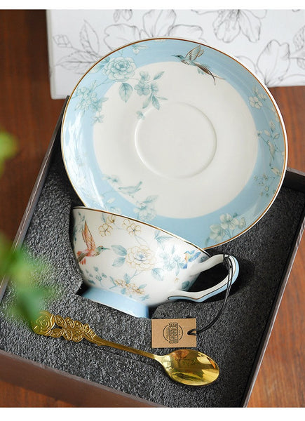 Luxury Tea Cup with Saucer, Elegant Coffee Cup, Ceramic Tea Cup Set, Porcelain Coffee Cup, Porcelain Tea cups, British Tea Cup Set, Afternoon Tea Cup with Saucer Set-LargePaintingArt.com