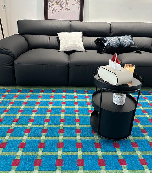 Contemporary Modern Rugs for Living Room, Mid Century Modern Rugs, Colorful Absract Rugs for Bedroom, Minimalist Geometric Rugs for Living Room-LargePaintingArt.com