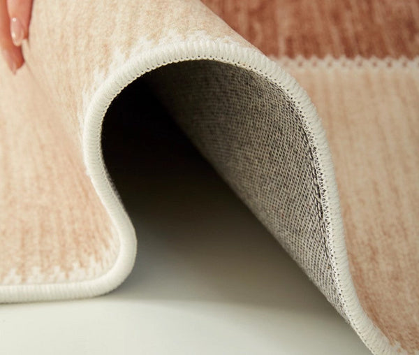 Mid Century Modern Rugs Next to Bed, Contemporary Rugs for Bedroom, Abstract Modern Carpets for Living Room, Modern Rugs for Dining Room-LargePaintingArt.com