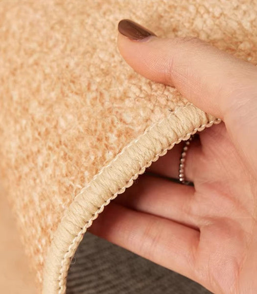 Dining Room Geometric Modern Rugs, Large Modern Rugs for Living Room, Bedroom Modern Rugs, Cream Color Contemporary Modern Rugs-LargePaintingArt.com