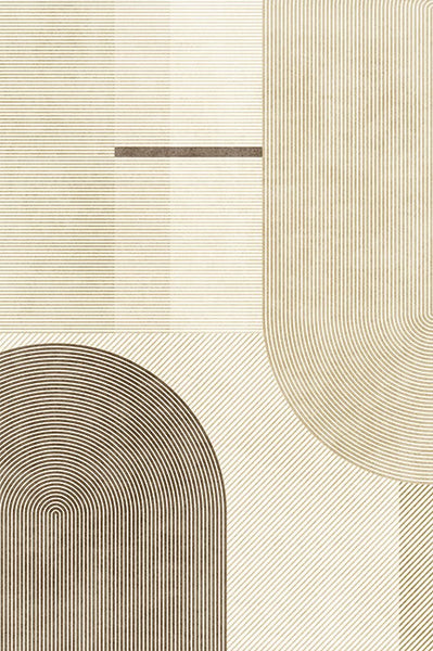 Abstract Contemporary Modern Rugs, Thick Modern Rugs for Living Room, Modern Rugs for Dining Room, Geometric Contemporary Rugs Next to Bed-LargePaintingArt.com