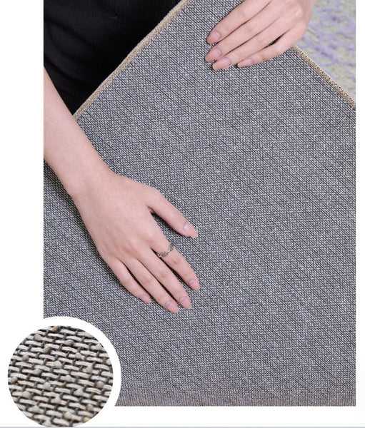 Modern Rugs for Living Room, Geometric Area Rugs, Green Mid Century Contemporary Rugs, Colorful Area Rugs for Bedroom-LargePaintingArt.com