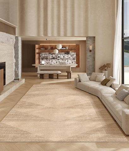 Modern Rugs under Dining Room Table, Geometric Modern Carpets for Office, Abstract Modern Rugs for Living Room, Contemporary Modern Rugs Next to Bed-LargePaintingArt.com