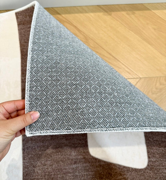 Abstract Contemporary Rugs for Bedroom, Modern Rugs under Sofa, Dining Room Floor Rugs, Modern Rug Ideas for Living Room-LargePaintingArt.com