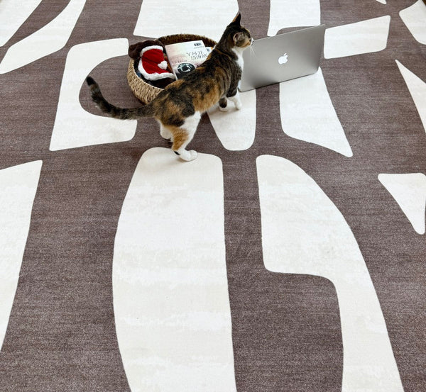 Abstract Contemporary Rugs for Bedroom, Modern Rugs under Sofa, Dining Room Floor Rugs, Modern Rug Ideas for Living Room-LargePaintingArt.com