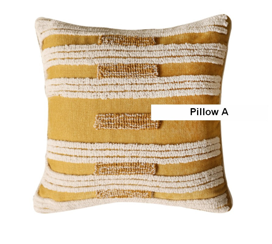 Modern Square Sofa Pillows Covers, Modern Sofa Cushion, Decorative Modern Pillows for Couch, Decorative Pillows for Living Room-LargePaintingArt.com
