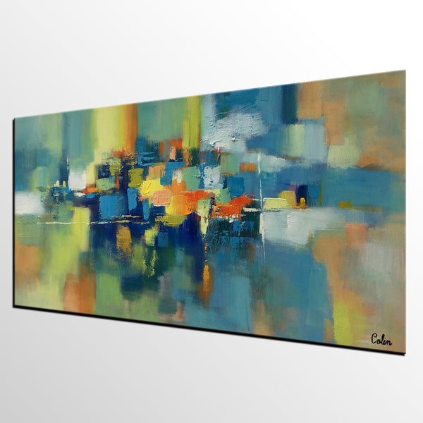 Large Canvas Art, Abstract Painting for Sale, Custom Acrylic Art Painting, Bedroom Canvas Art-LargePaintingArt.com