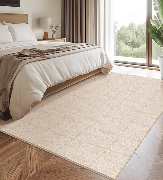 Geometric Contemporary Modern Rugs Next to Bed, Modern Rugs under Dining Room Table, Abstract Area Rugs for Living Room-LargePaintingArt.com