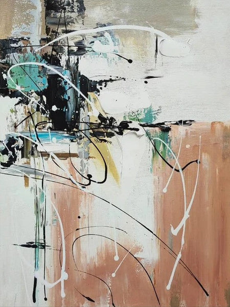 Living Room Wall Art Painting, Extra Large Acrylic Painting, Simple Modern Art, Modern Contemporary Abstract Artwork-LargePaintingArt.com