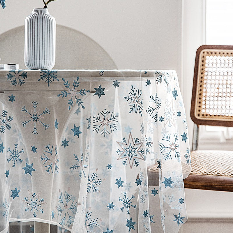 Extra Large Rectangular Tablecloth for Oval Table, Lace Embroidered Table Covers, Rectangular Table Covers for Coffee Table, Oversized Modern Lace Tablecloths-LargePaintingArt.com