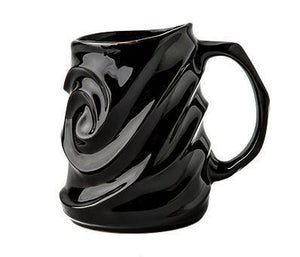 Stoneware Coffee Mugs, Black Ceramic Coffee Mug, Large Capacity Coffee Cups, Birthday Gifts, Handmade Pottery Coffee Mug-LargePaintingArt.com