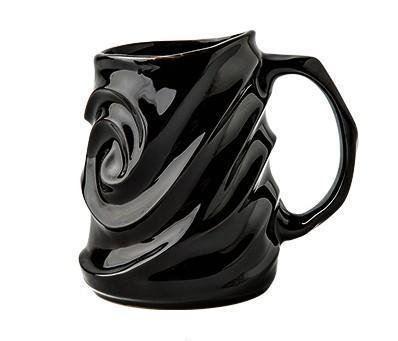 Stoneware Coffee Mugs, Black Ceramic Coffee Mug, Large Capacity Coffee Cups, Birthday Gifts, Handmade Pottery Coffee Mug-LargePaintingArt.com