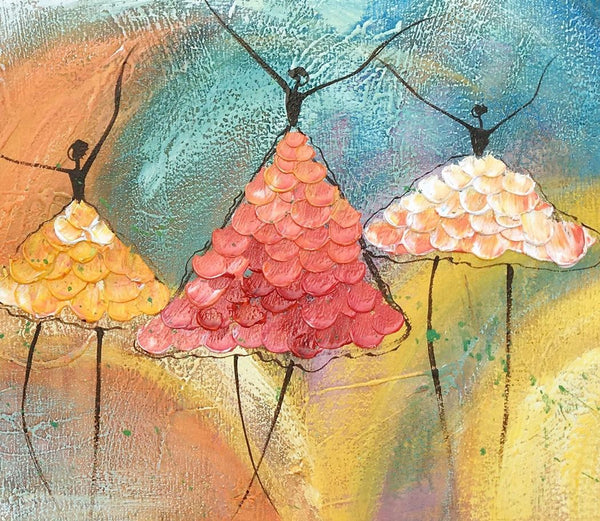 Canvas Paintings for Bedroom, Ballet Dancer Painting, Simple Wall Art Painting, Abstract Canvas Painting, Abstract Wall Art Paintings, Large Painting for Sale-LargePaintingArt.com
