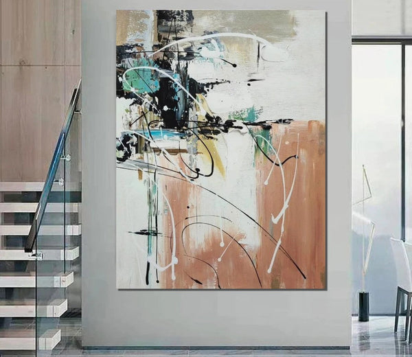 Living Room Wall Art Painting, Extra Large Acrylic Painting, Simple Modern Art, Modern Contemporary Abstract Artwork-LargePaintingArt.com