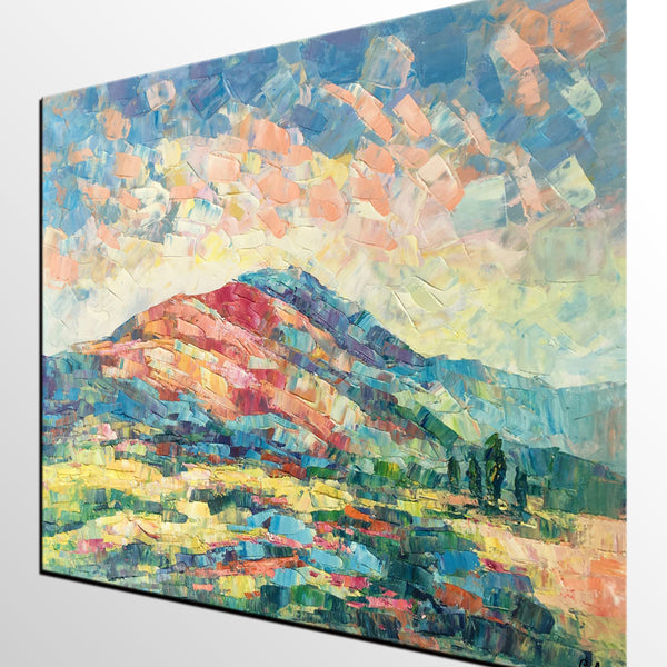 Large Art, Canvas Wall Art, Original Artwork, Palette Knife Painting, Heavy Texture Oil Painting-LargePaintingArt.com
