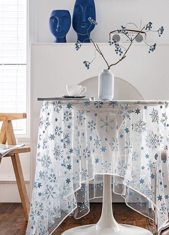 Extra Large Rectangular Tablecloth for Oval Table, Lace Embroidered Table Covers, Rectangular Table Covers for Coffee Table, Oversized Modern Lace Tablecloths-LargePaintingArt.com