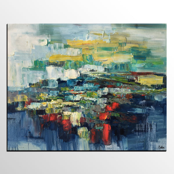 Heavy Texture Painting, Large Painting for Living Room, Abstract Painting for Sale, Custom Art Painting-LargePaintingArt.com