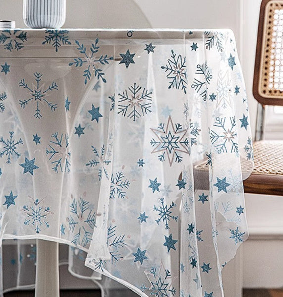 Extra Large Rectangular Tablecloth for Oval Table, Lace Embroidered Table Covers, Rectangular Table Covers for Coffee Table, Oversized Modern Lace Tablecloths-LargePaintingArt.com
