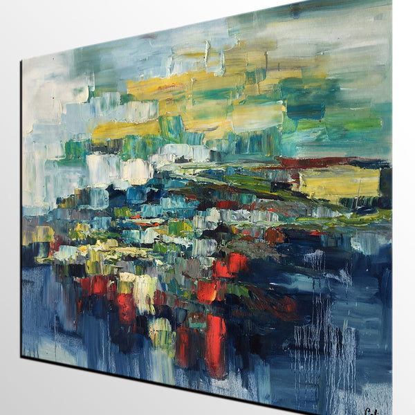 Heavy Texture Painting, Large Painting for Living Room, Abstract Painting for Sale, Custom Art Painting-LargePaintingArt.com