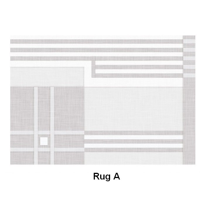 Modern Abstract Rugs under Dining Room Table, Geometric Modern Carpets for Bedroom, Modern Grey Rugs for Living Room-LargePaintingArt.com
