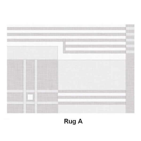 Modern Abstract Rugs under Dining Room Table, Geometric Modern Carpets for Bedroom, Modern Grey Rugs for Living Room-LargePaintingArt.com