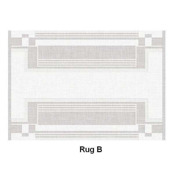 Geometric Modern Carpets for Bedroom, Modern Grey Rugs for Living Room, Modern Abstract Rugs under Dining Room Table-LargePaintingArt.com