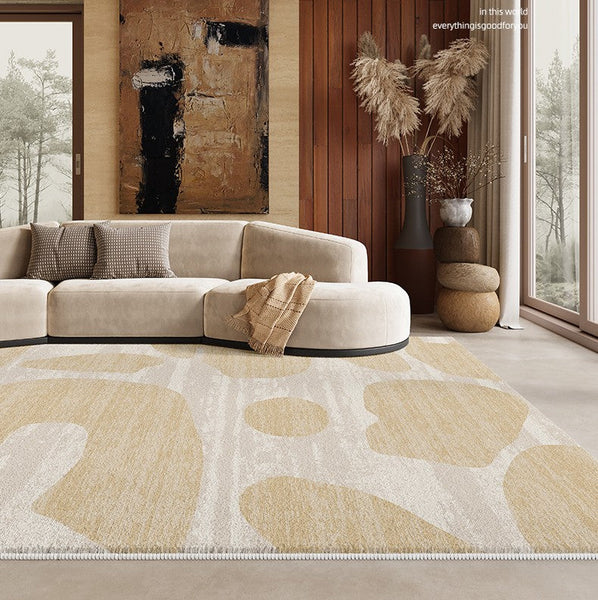 Modern Rugs under Sofa, Dining Room Floor Rugs, Abstract Contemporary Rugs for Bedroom, Modern Rug Ideas for Living Room-LargePaintingArt.com