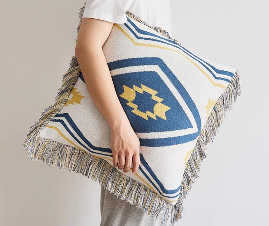Simple Decorative Pillow Covers, Modern Decorative Pillow, Minimalist Geometric Patterns, Soft Linen