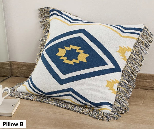 Simple Decorative Pillow Covers, Modern Decorative Pillow for Interior Design, Contemporary Modern Sofa Pillows for Bedroom, Square Modern Pillows for Couch-LargePaintingArt.com