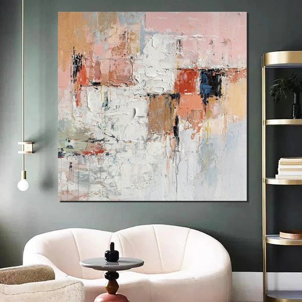 Extra Large Abstract Paintings on Canvas, Hand Painted Abstract Painting, Bedroom Wall Art Ideas, Simple Painting Ideas for Bedroom-LargePaintingArt.com