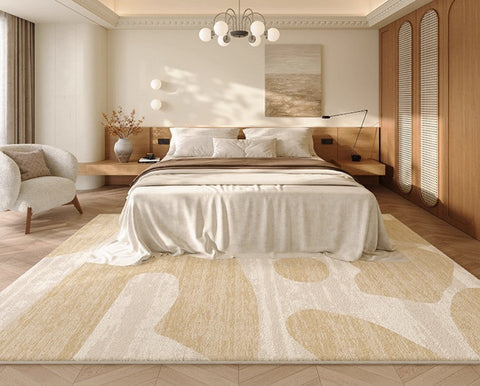 Modern Rugs under Sofa, Dining Room Floor Rugs, Abstract Contemporary Rugs for Bedroom, Modern Rug Ideas for Living Room-LargePaintingArt.com