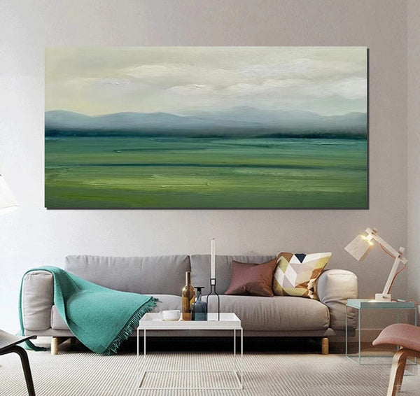 Hand Painted Wall Art Paintings, Contemporary Canvas Artwork, Abstract Landscape Acrylic Paintings, Abstract Wall Art Paintings, Modern Art for Dining Room-LargePaintingArt.com