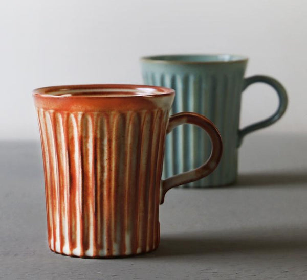 Cappuccino Coffee Mug, Handmade Pottery Coffee Cup, Large Capacity Coffee Cup, Large Tea Cup-LargePaintingArt.com