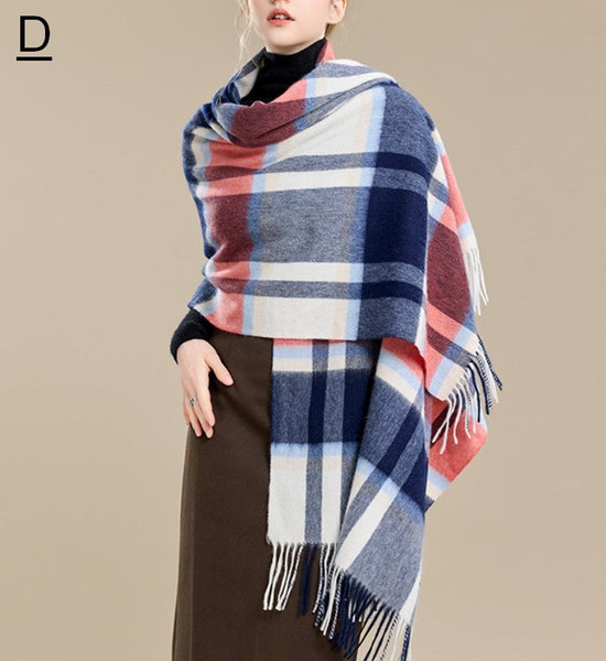 Large Wool Scarf, Winter Shawl, Christmas Holiday Gift, Evening Wrap, Winter Shawl, Elegant Shawl, Warm Cape, Cold Weather Scarf, Fashion Scarf, Oversized Scarf-LargePaintingArt.com