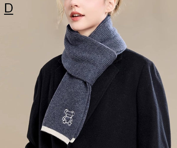 Warm Winter Scarf, Cold Weather Scarf, Fashion Scarf, Christmas Gifts for Her, Holiday Scarf, Winter Wool Scarf, Soft Cashmere Scarf for Women, Elegant Wool Scarves-LargePaintingArt.com