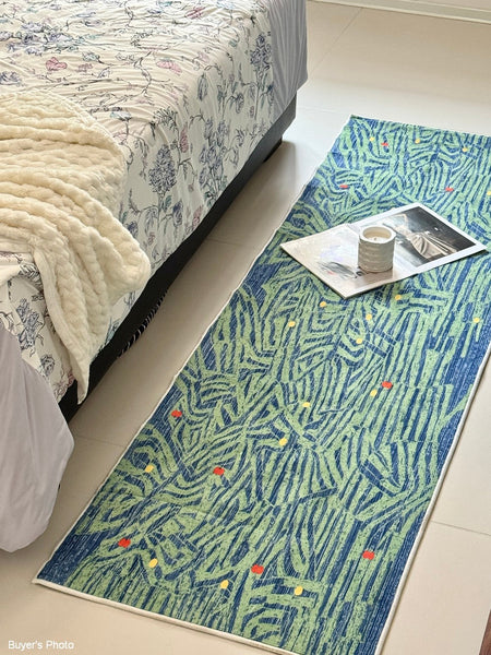 Contemporary Modern Rugs Next to Bed, Abstract Area Rugs for Living Room, Modern Carpets for Office, Geometric Modern Rugs under Dining Room Table-LargePaintingArt.com