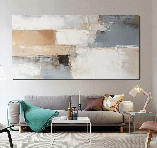Acrylic Paintings for Living Room, Simple Painting Ideas for Living Room, Acrylic Painting on Canvas, Modern Paintings for Bedroom, Large Wall Art Ideas for Dining Room-LargePaintingArt.com