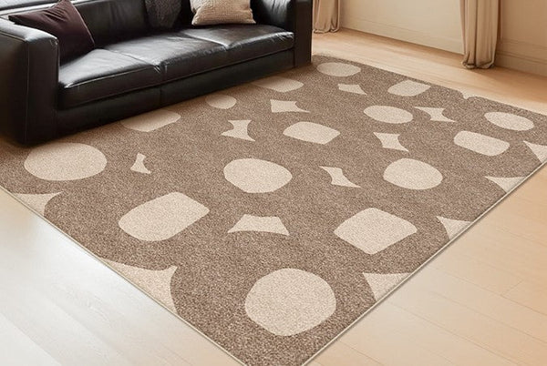 Contemporary Area Rugs under Sofa, Bedroom Modern Floor Rugs, Living Room Modern Area Rug, Large Area Rugs for Office-LargePaintingArt.com