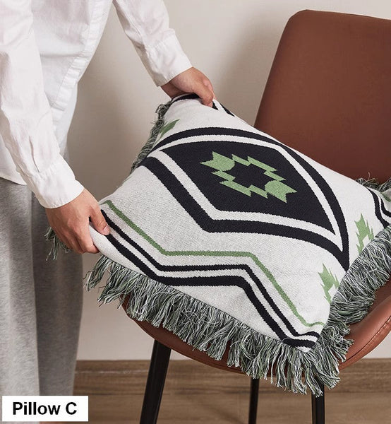 Simple Decorative Pillow Covers, Modern Decorative Pillow for Interior Design, Contemporary Modern Sofa Pillows for Bedroom, Square Modern Pillows for Couch-LargePaintingArt.com